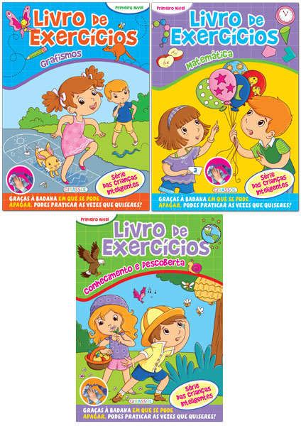 Livros de Exercícios - Crianças Inteligentes