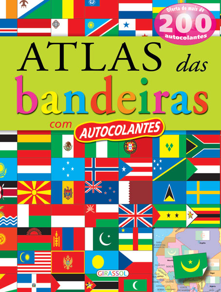 Atlas das Bandeiras com Autocolantes